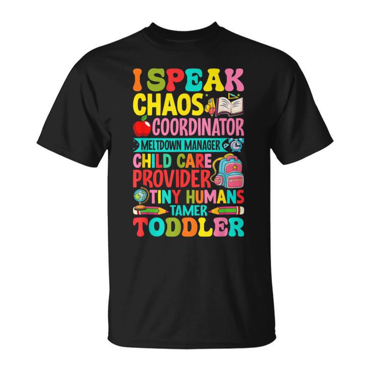 Daycare Teacher Ipeak Toddler Preschool Kindergarten Tシャツ