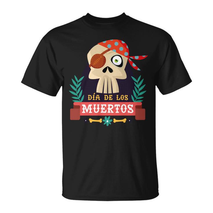 Dia De Los Muertos Piratekull Day Of Dead ギフト 長袖tシャツ Tシャツ