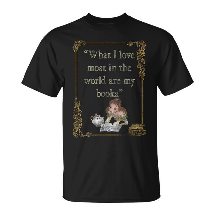 Disney Beauty And The Beast Group Shot What I Love Most Book T-Shirt