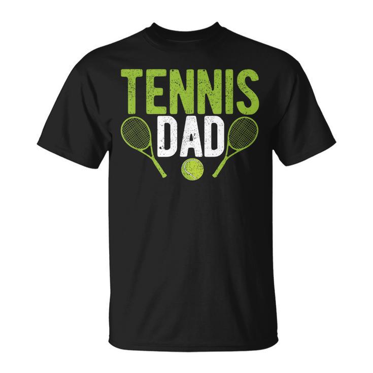Divertente Papàportivo Giocatore Allenatore Fan Festa Del Papà Tennis Papà Maglietta