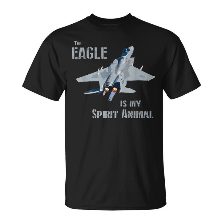 The Eagle Is Mypirit Animal F-15 戦闘機 飛行機 Tシャツ