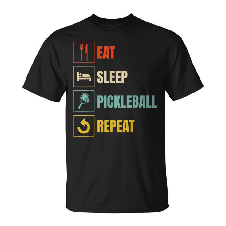 Eatleep ピックルボール リピート スポーツ レジャー ピックルボール Tシャツ