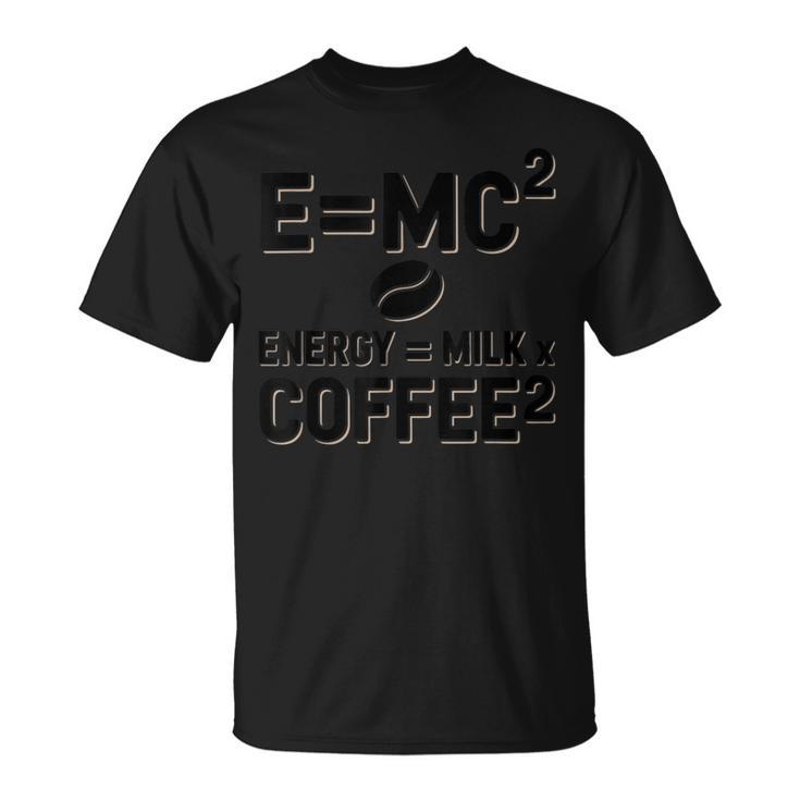 EMc2物理学が語る、コーヒーを介したオタクのダジャレ・エネルギー Tシャツ