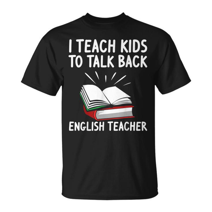 English Teacher Outfit Book Graphic English Grammar Lessons For Men Women T-Shirt