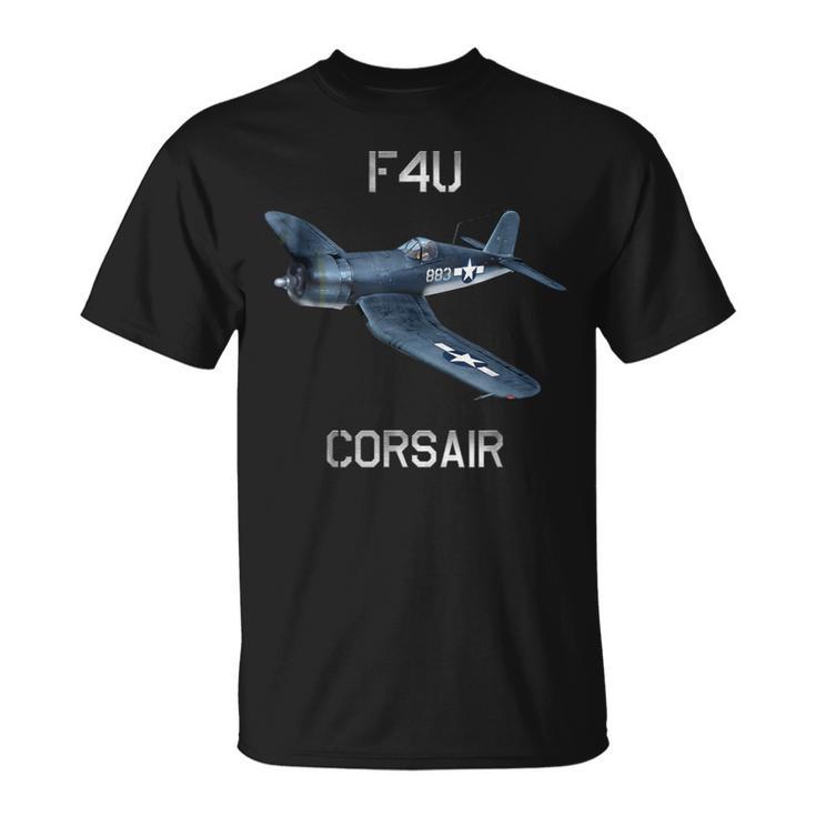 F4u コルセア ヴィンテージ Us Ww2 ウォーバード戦闘機 Tシャツ