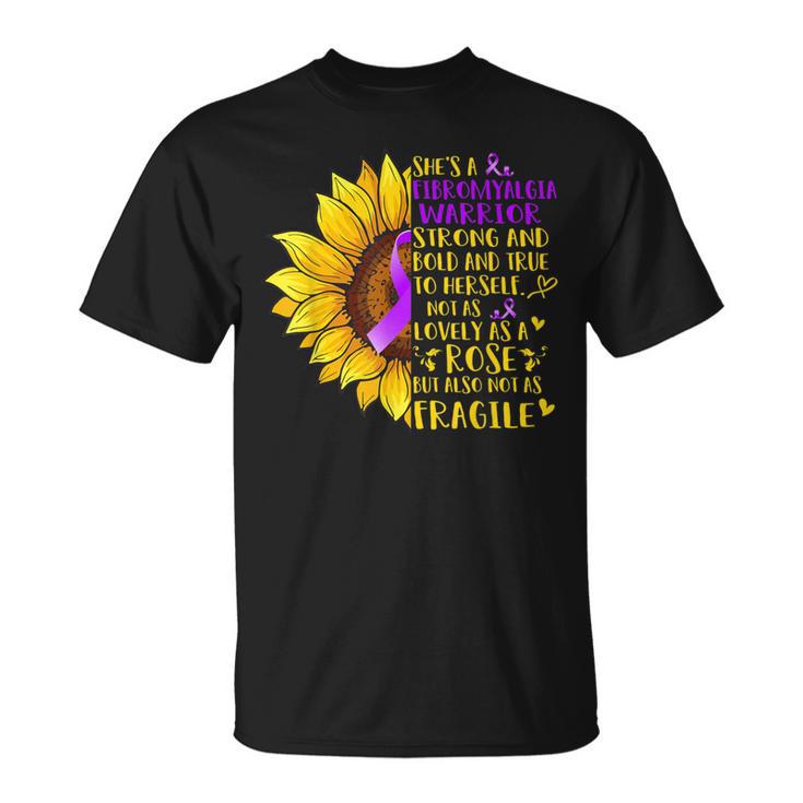 Fibromialgia Guerrero Girasoloporte Fibromialgia Regalos Camiseta unisex