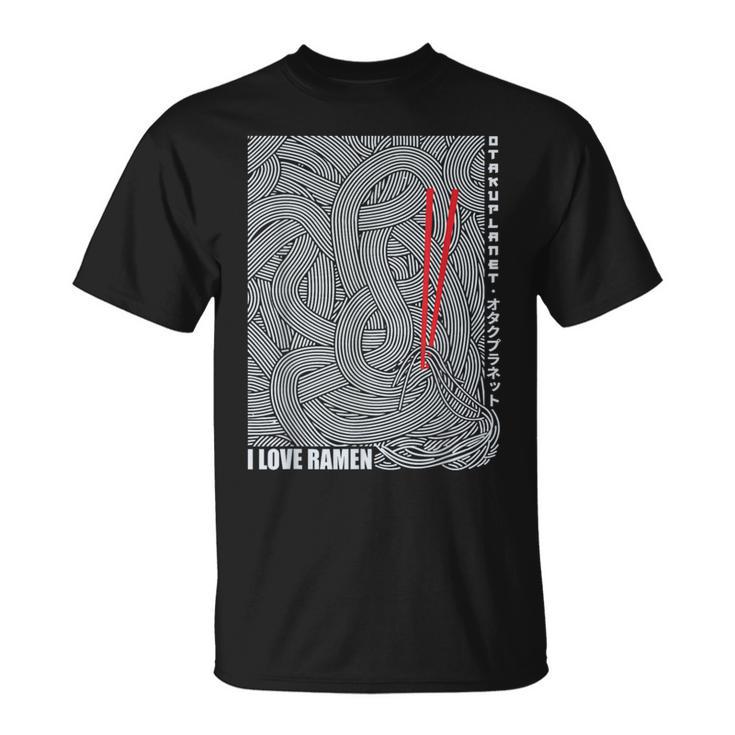 Fideos Ramen Japoneses En Harajuku Estética Retroaporwave Camiseta unisex