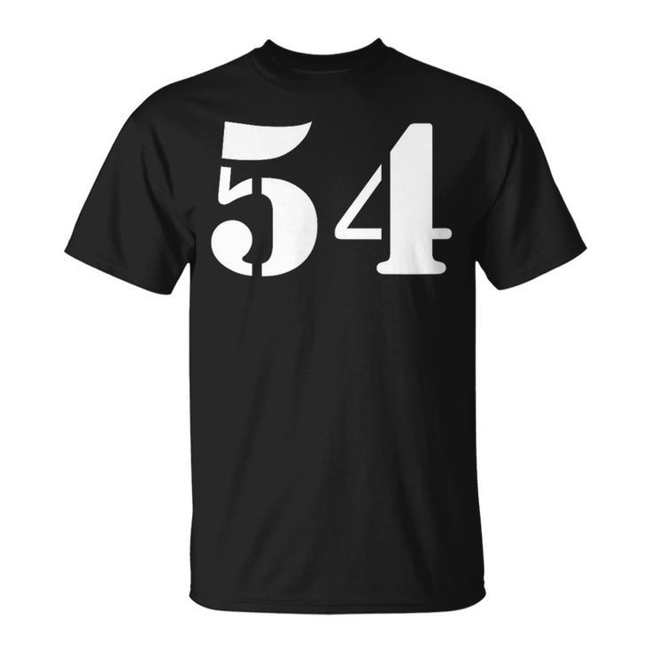 Fifty Four 数字 54 ナンバー Tシャツ