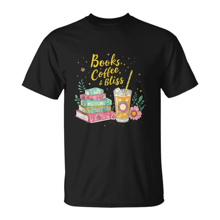 Floral Books And Coffee Cozy Reading Nook Tshirt T-Shirt