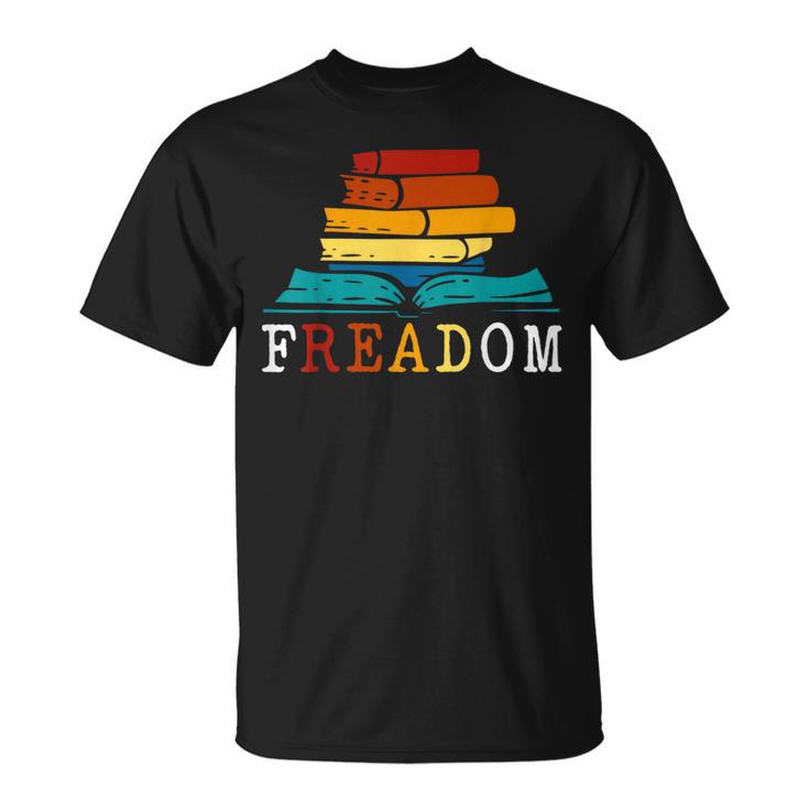 Freadom Read Banned Books Reader Bookworm T-Shirt