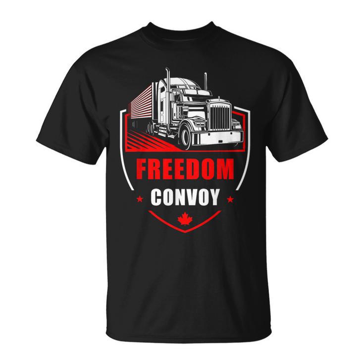 Freedom Convoy United Canada Truckers Tシャツ