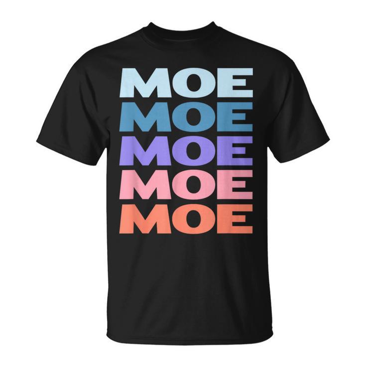 Modern Repeated Text Moe Tシャツ