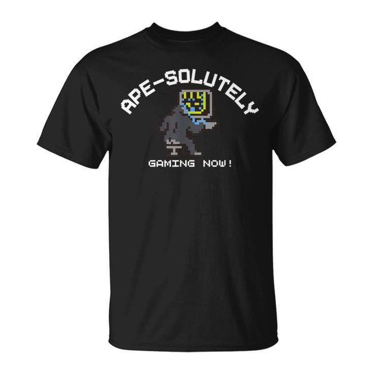 Gaming Ape ゲーミング エイプ 類人猿 猿 ゲーム 白 Tシャツ