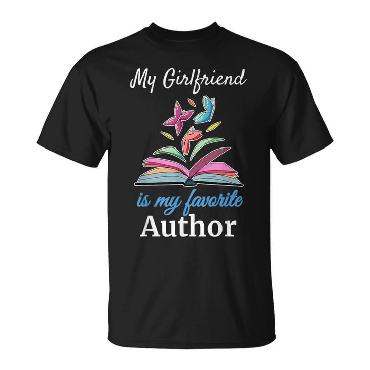 My Girlfriend Is My Favorite Author For Book Lovers T-Shirt