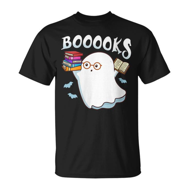 Halloween Books Librarian English Teacher Reader Reading T-Shirt