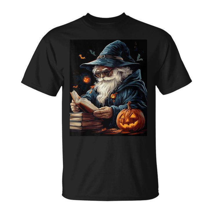 Halloween Girls Boys Wizard Book Pumpkin Kids Halloween T-Shirt