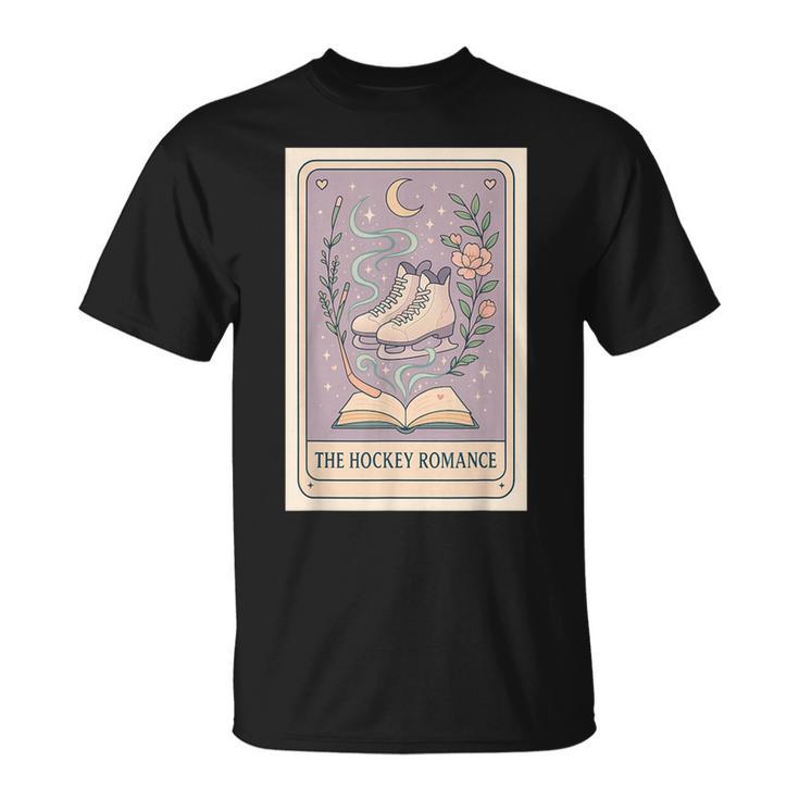 Hockey Romance Tarot Card Books Reader Cozy Reading T-Shirt