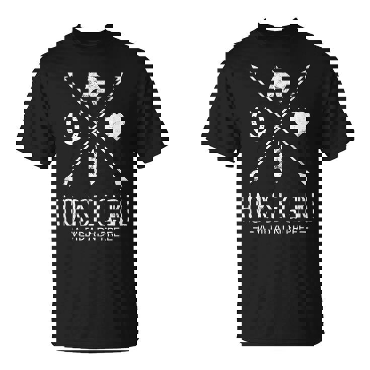 Horse Girl Wild And Free Arrow 馬好き乗馬tシャツ Tシャツ