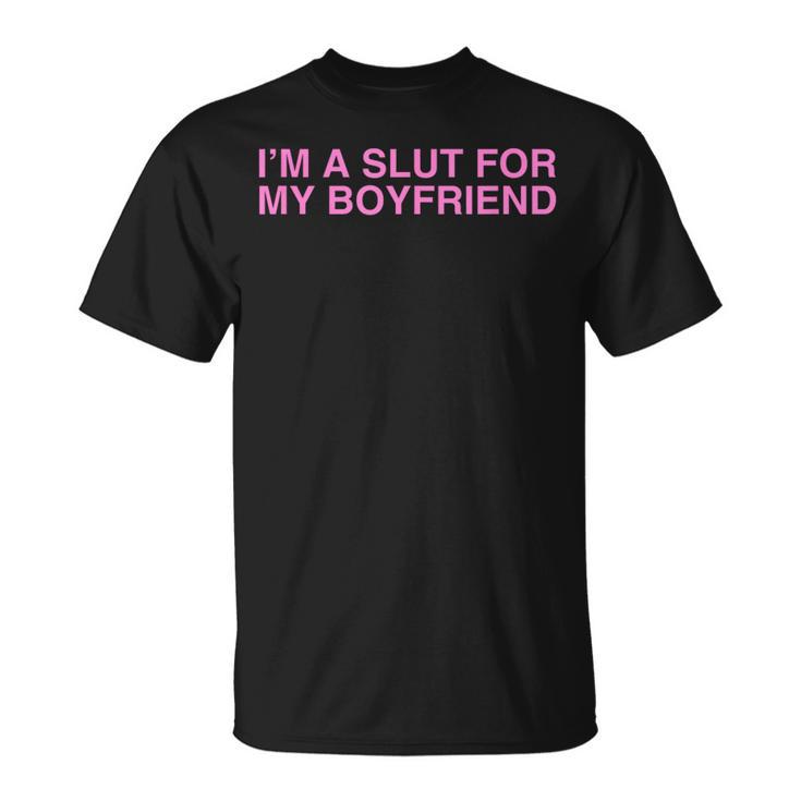 I'm Alut For My Boyfriend Y2k カップル 風刺殺 Tシャツ