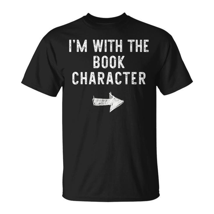 I’m With The Book Character Halloween Couple Costume T-Shirt
