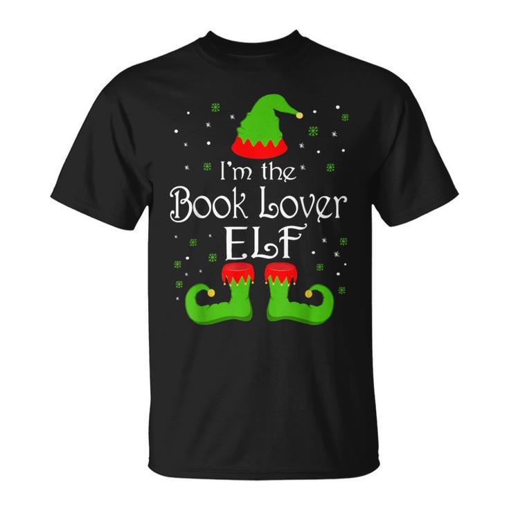 I'm The Book Lover Elf Christmas Books Reading Lover T-Shirt