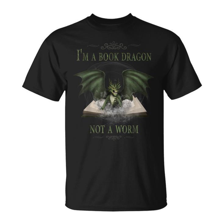 I'm A Dragon Not A Worm Book T-Shirt