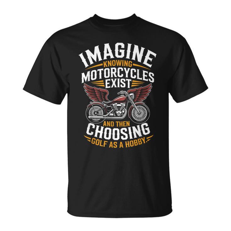 Imagine Motorcycles Exist Chopper Club バイカー バイク Tシャツ