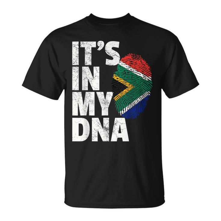 It's In My Dnaouth African Africa Flag T Tシャツ