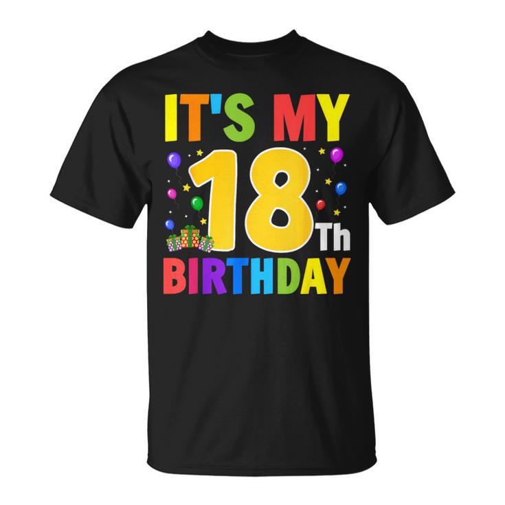 It's My 18歳の誕生日プレゼント。18歳のティーンの男の子と女の子に。 Tシャツ