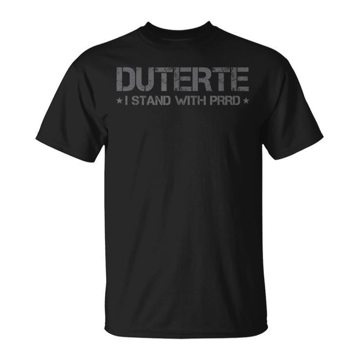 Itand With Digong Duterte Prrd Du30 フィリピン国旗 Tシャツ