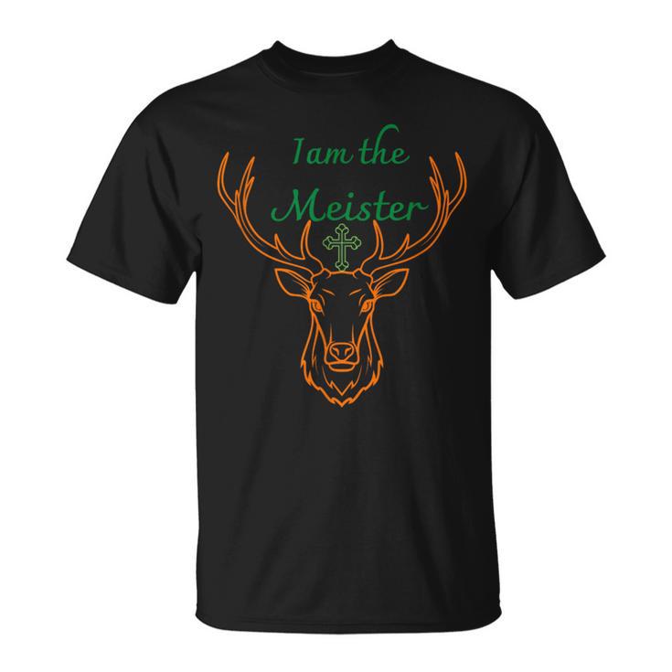 Jaegermeister Meister Deer Family Dad Mum Cheeky Tシャツ