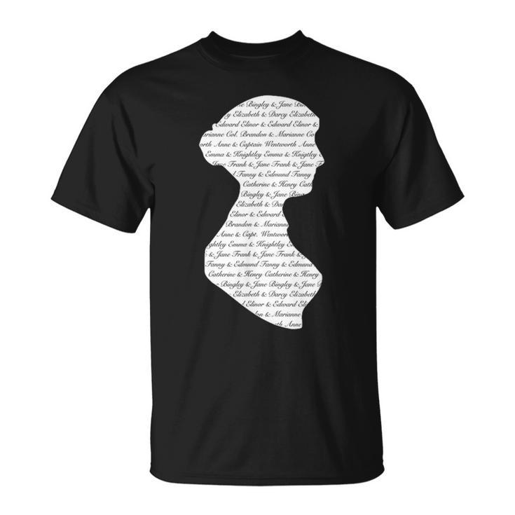 Jane Austen Vintage Quote Literary Book Club Fans T-Shirt T-Shirt