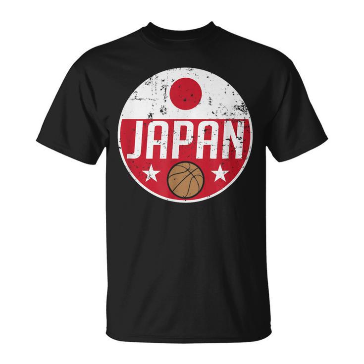 Japan Basketball Flag Jerseyupporter Nippon Fan Tシャツ