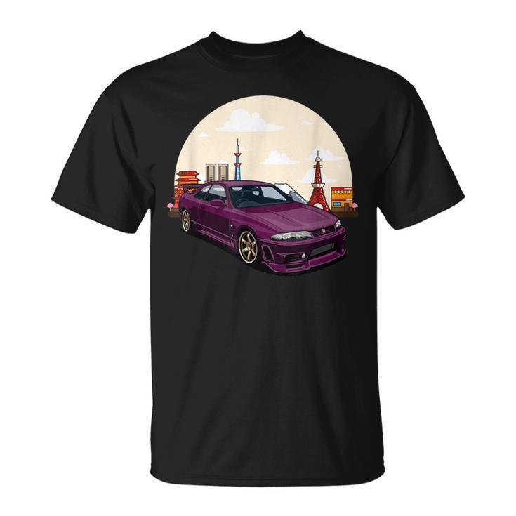 Jdm スカイライン R33 カーチューニングジャパン 東京ドリフト Tシャツ