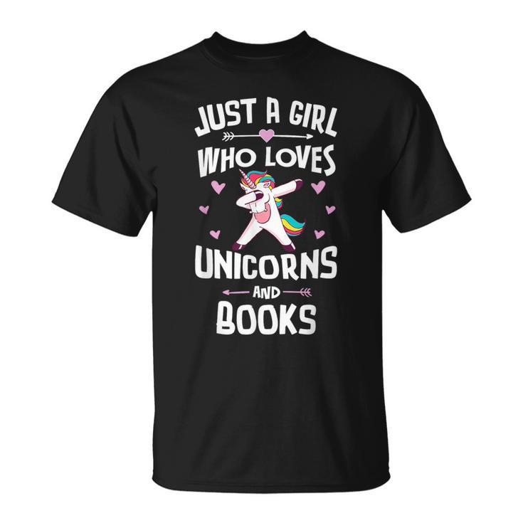 Just A Girl Who Loves Unicorns And Books Women T-Shirt