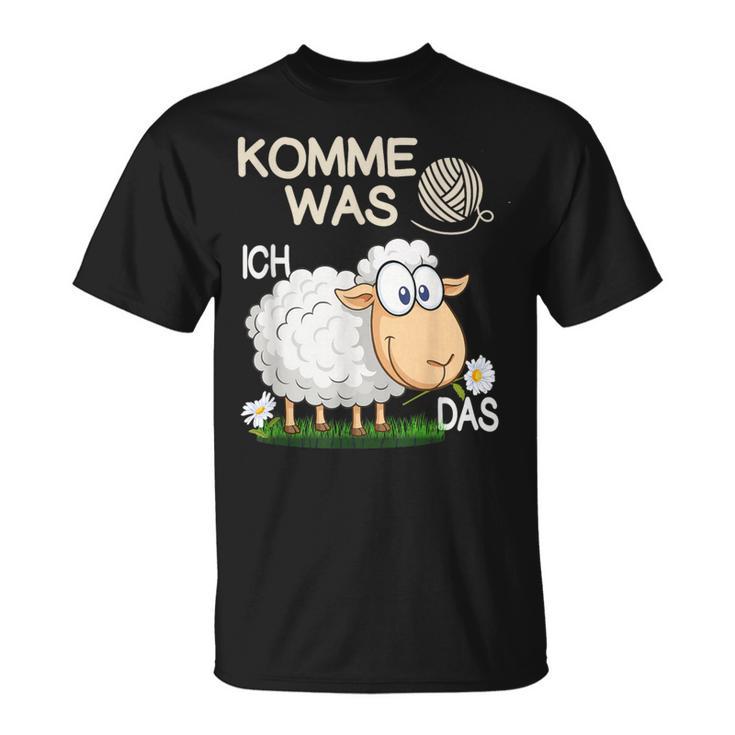 Komme Was Wolle Ichchaf Das Lustigeschaf T-Shirt