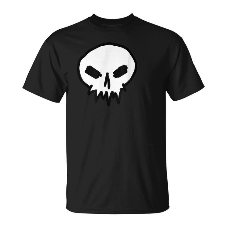 Thekull スカルシャツ ゴスデザイン パンク Tシャツ