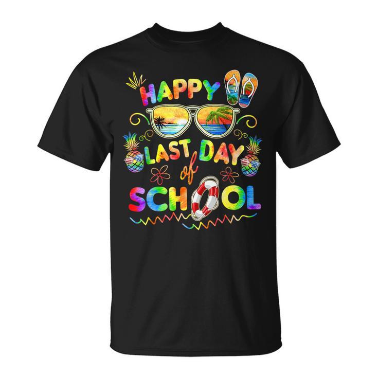 Last Day Ofchool For Teacher Off Duty Tie And Dye Tシャツ