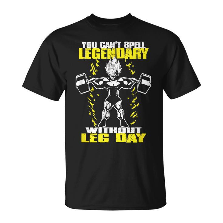 Leg Day ボディビルディング スクワット ジム モチベーションスクワット Tシャツ