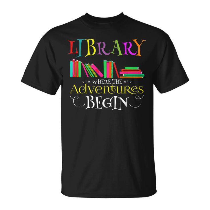 Librarian Adventure Book Reader Library Book T-Shirt