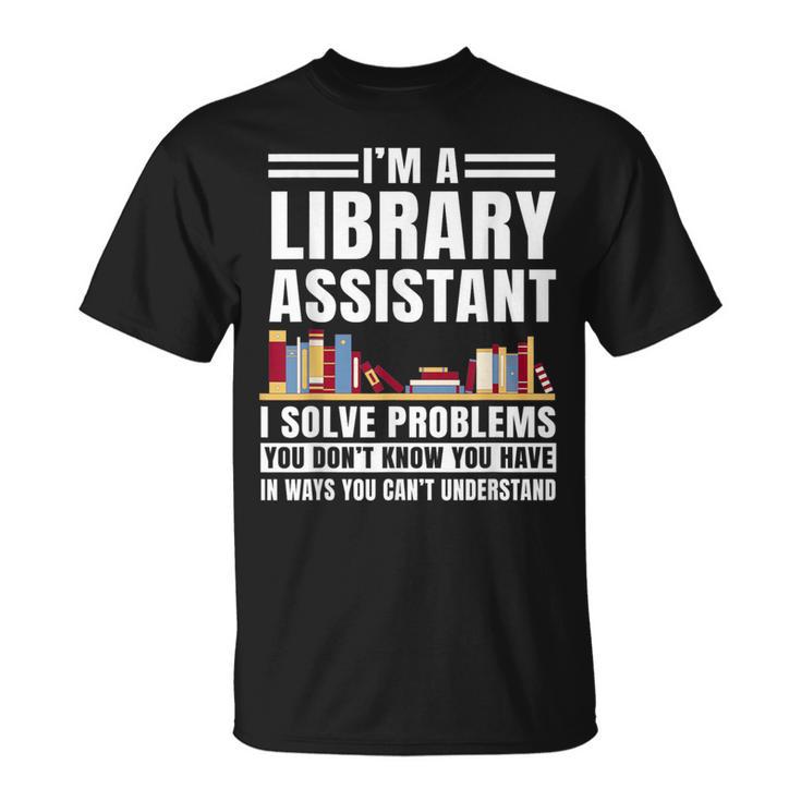 Library Assistant Books Librarian Associate Curator Keeper T-Shirt