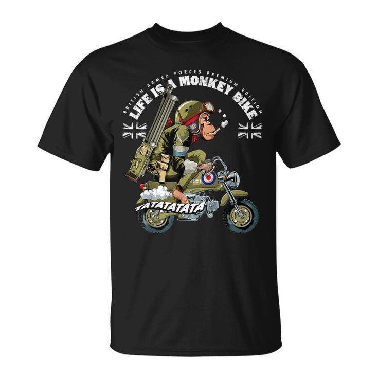Life Is A Monkey Bike 英国軍 ヴィンテージエディション Tシャツ