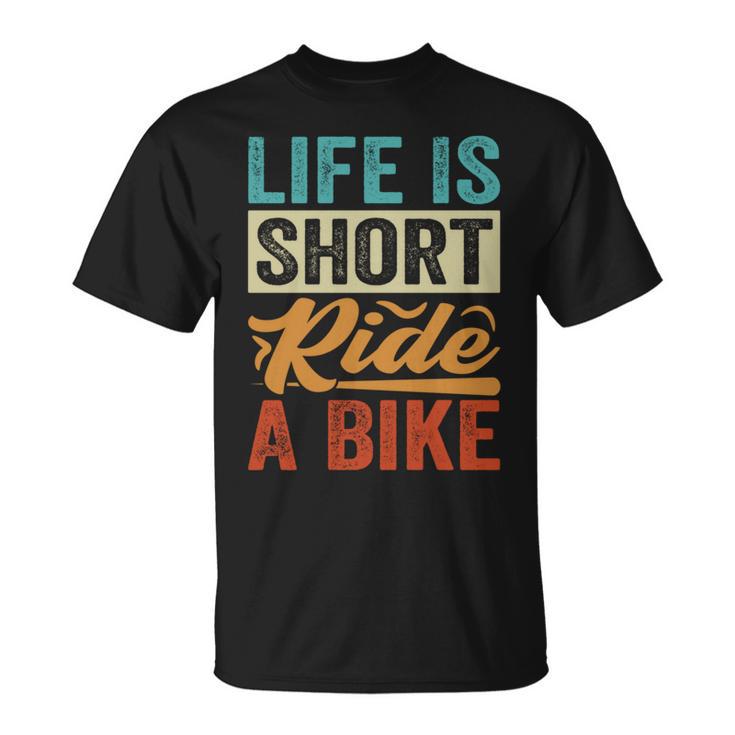 Life Ishort Ride A Bike Motorcycle Rider 長袖tシャツ Tシャツ