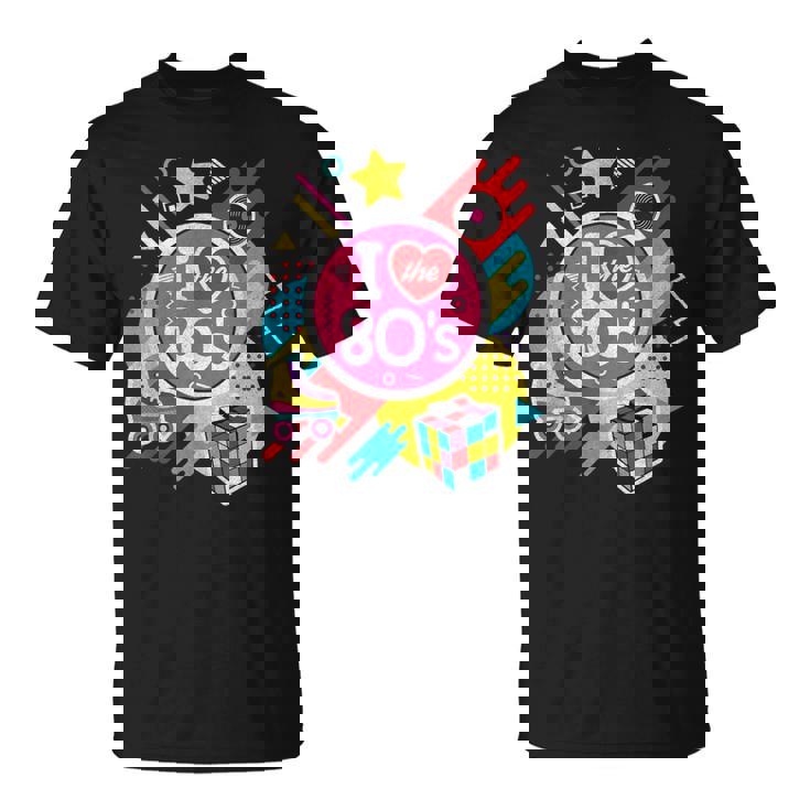 I Love The 80年代シャツ 80年代服 男女兼用 1980年代 Tシャツ