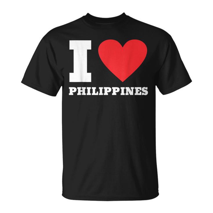 I Love Philippines I Heart Philippines 家族旅行 Tシャツ
