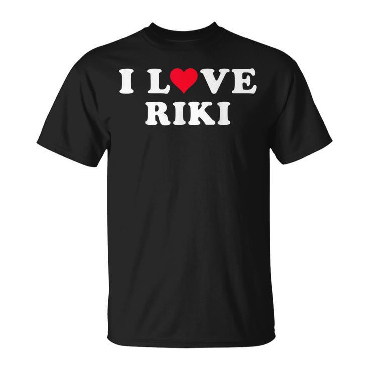 I Love Riki マッチング 彼女&彼氏 リキ 名前 Tシャツ