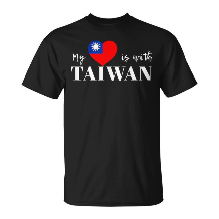 I Love Taiwan Flag Taiwan's Pride Itand With Taiwan Heart Tシャツ