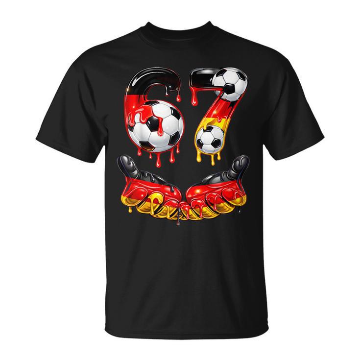 Lustiges Fußball 67 Meme Für Jungen Kinder 67 Ixeven 67 T-Shirt