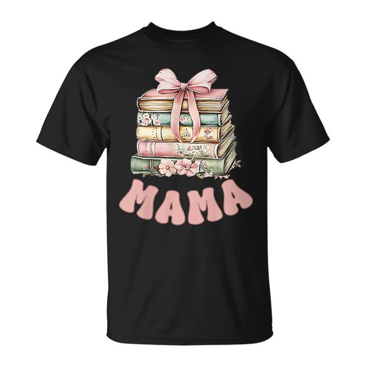 Mama Book First Chapter Birthday Family Matching Party T-Shirt