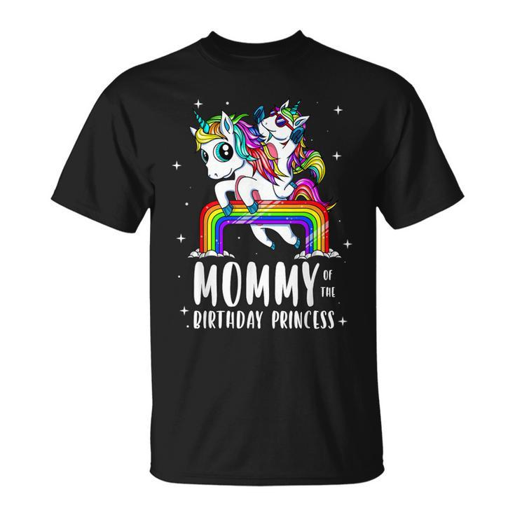 Mamá La Princesa De Cumpleaños Unicornio Mamá Camiseta unisex